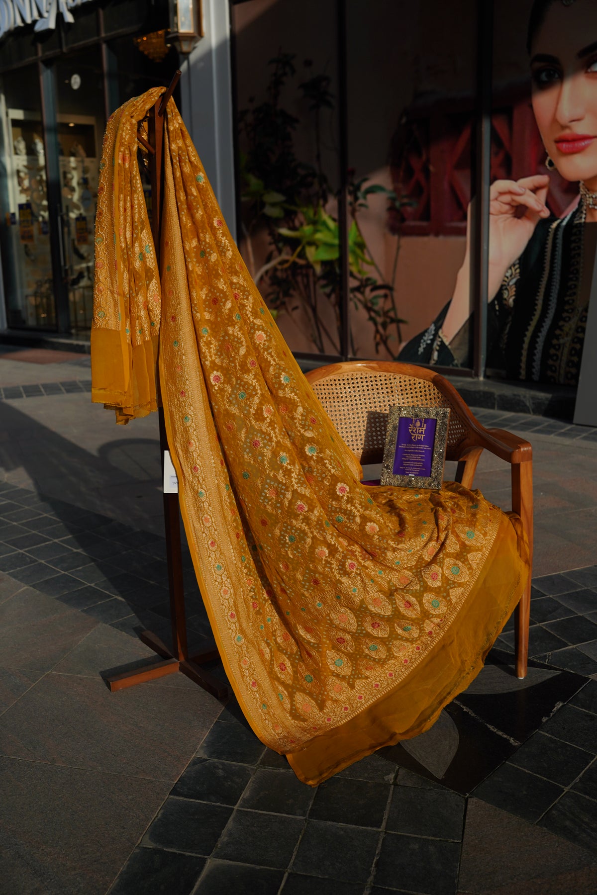 Traditional Bandhej Dupatta with Zari Work | 4 Color Variants