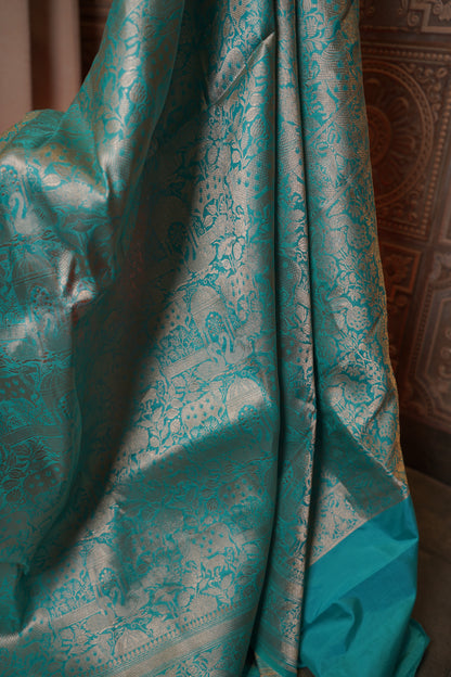 Pure Katan Pichwai Saree
